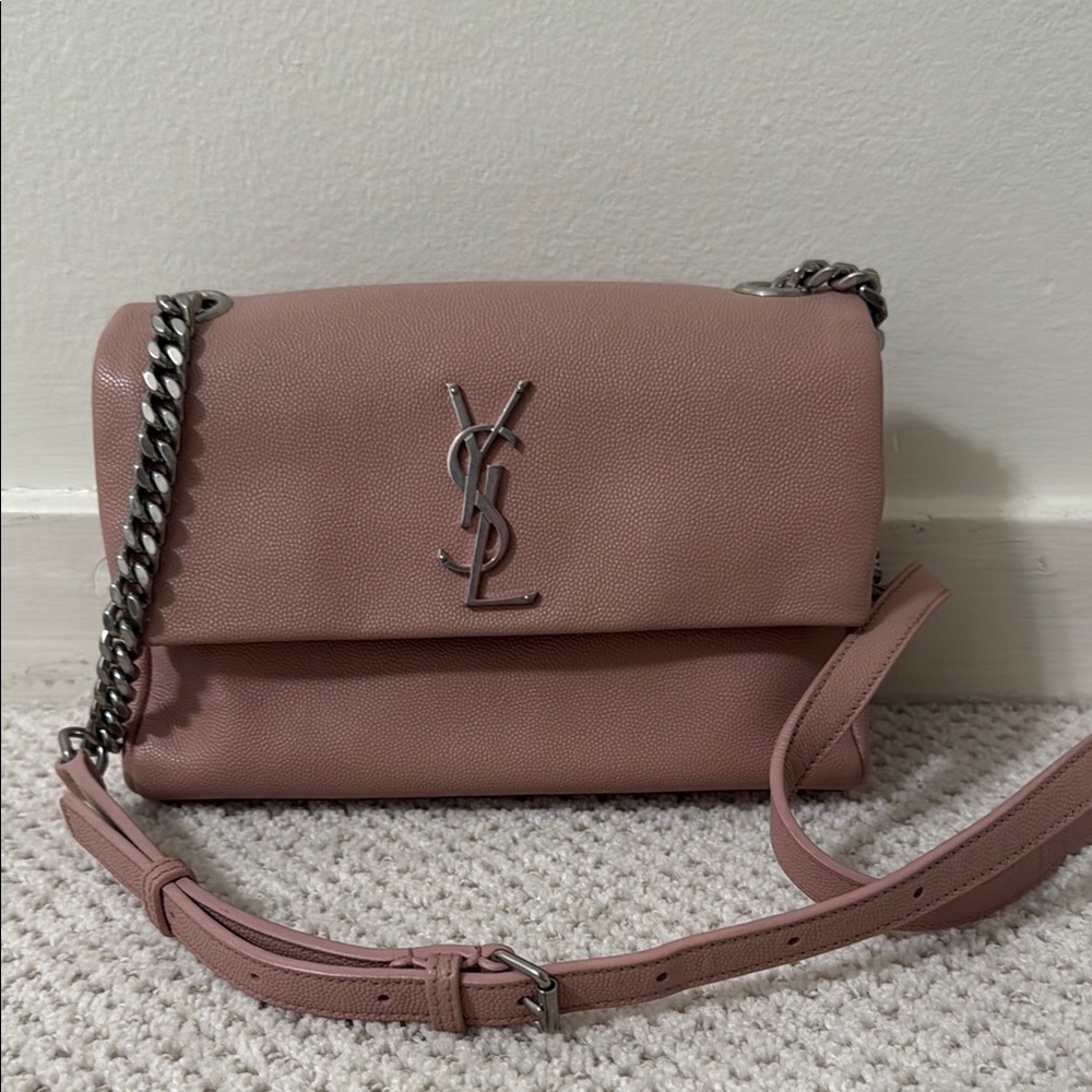 Yves Saint Laurent Dusty Pink Crossbody Bag